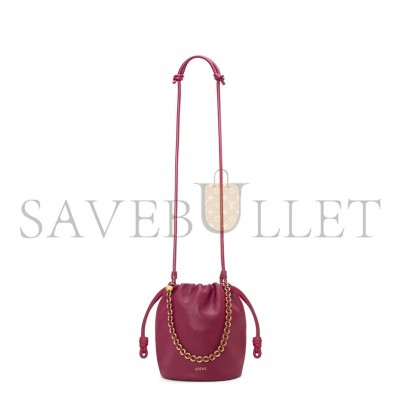LOEWE FLAMENCO PURSE BUCKET IN MELLOW NAPPA LAMBSKIN A411FPBX02-1048 (32*24*17cm)